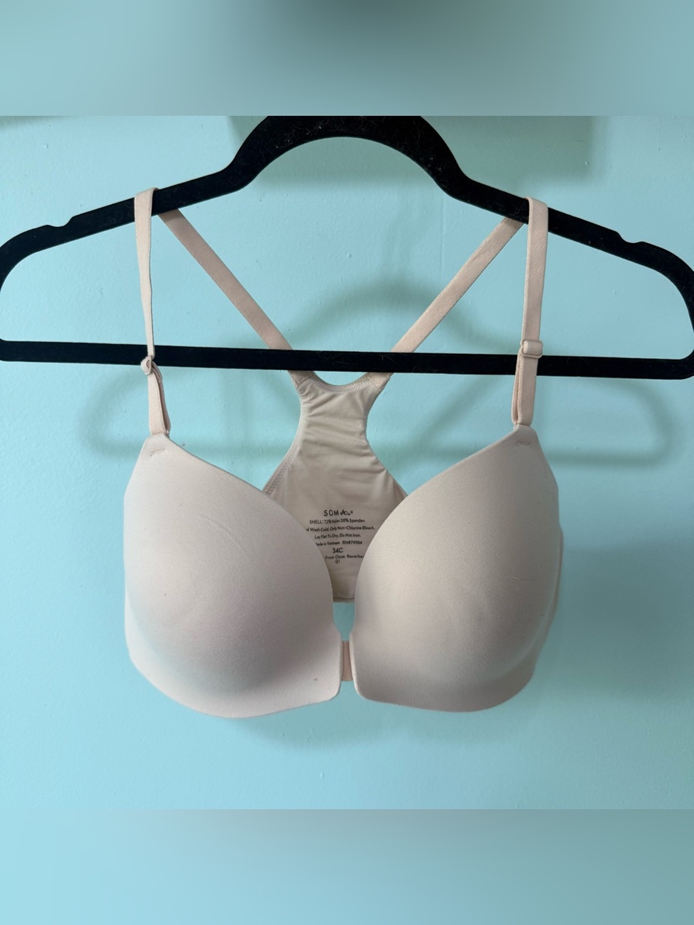Soma Enbliss Front Close Racerback Bra Size 34C #33